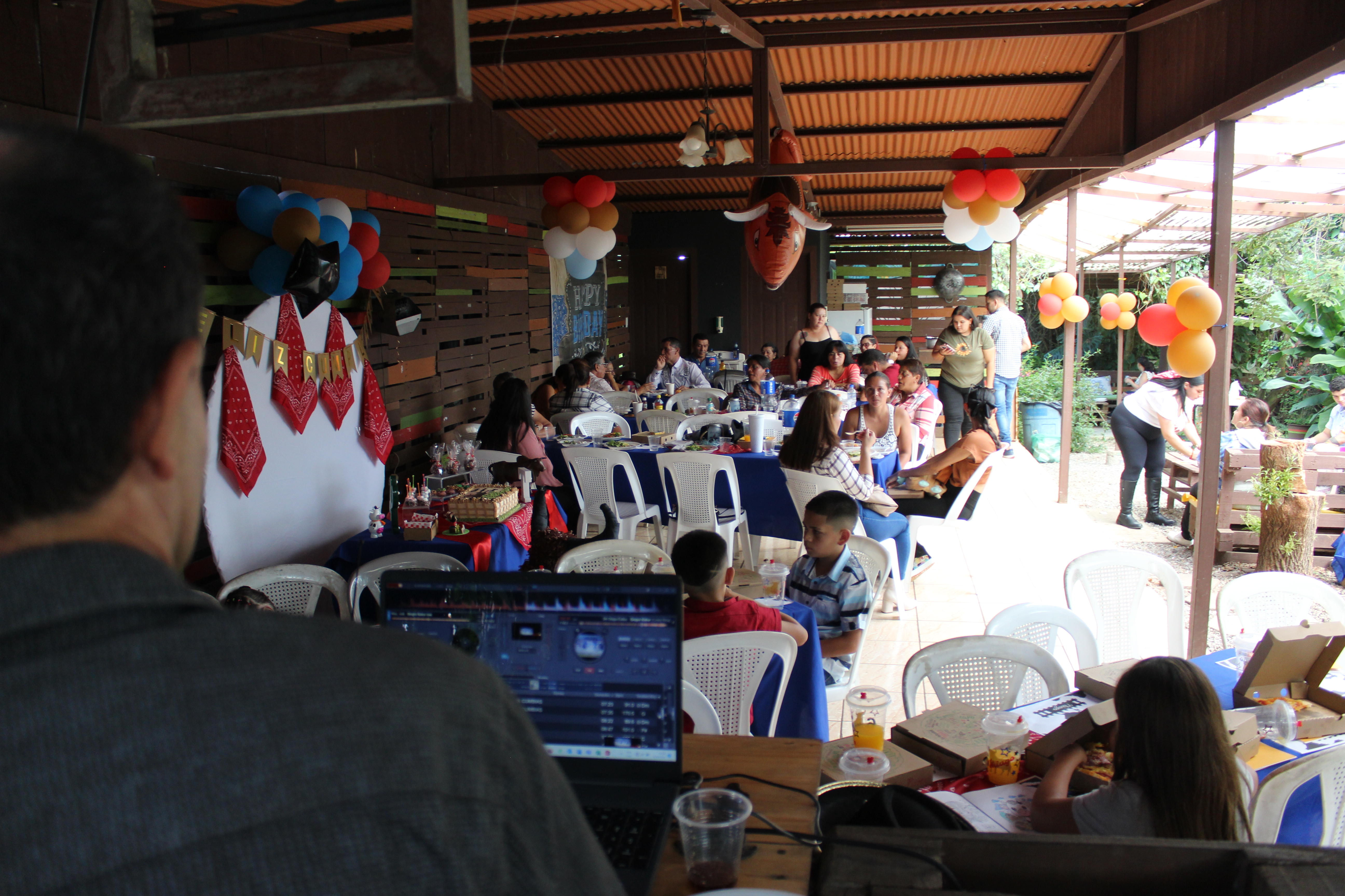 Decoración del evento vaquero